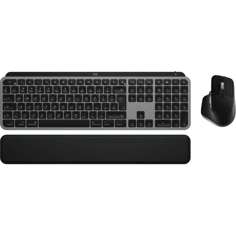 Tastiera e mouse wireless RF + Bluetooth QWERTY US International per Mac casa/ufficio - Logitech MX Keys S Combo