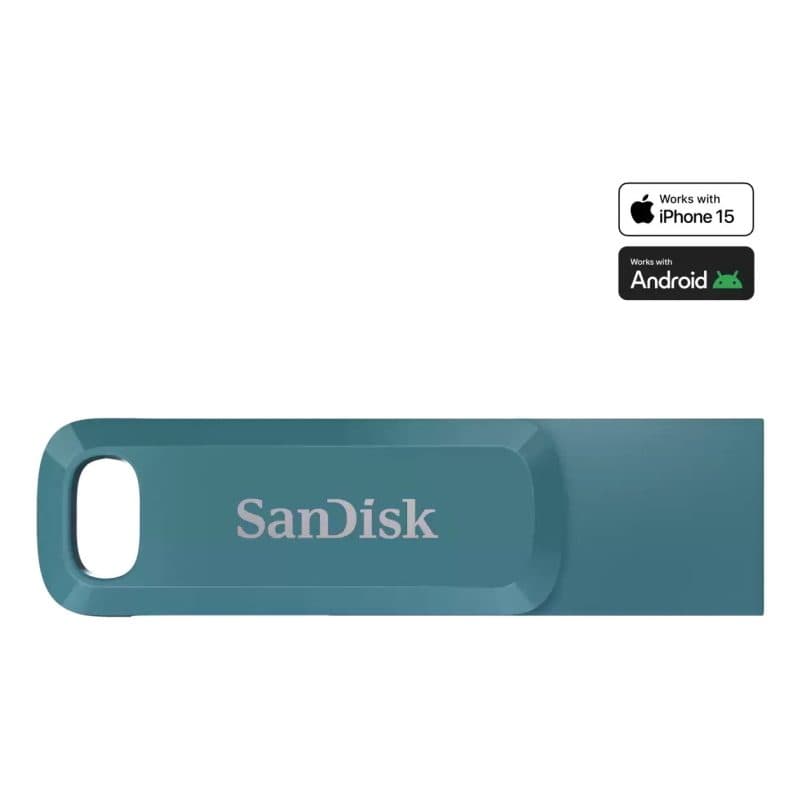 Chiavetta USB Type-C 3.2 Gen 1 1TB turchese - SanDisk Ultra Dual Drive Go
