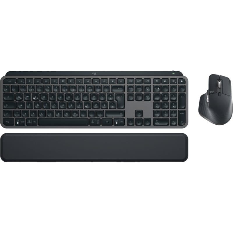 Tastiera e mouse wireless RF + Bluetooth QWERTZ tedesco grafite - Logitech MX Keys S Combo