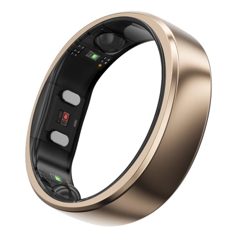 Smart ring per donna e uomo con monitoraggio di sonno, fitness e frequenza cardiaca oro duna - RingConn Gen2 Air