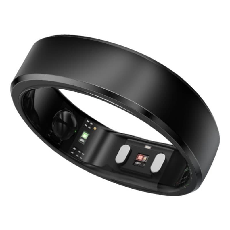 Smart ring per donna e uomo con monitoraggio di sonno, fitness e frequenza cardiaca nero opaco - RingConn Gen2