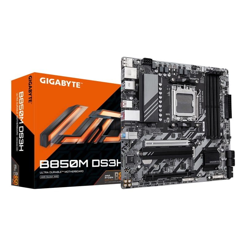 Scheda madre per AMD Ryzen serie 9000 16+2+2 fasi VRM digitali DDR5 fino a 8200 MHz OC - Gigabyte B850M DS3H