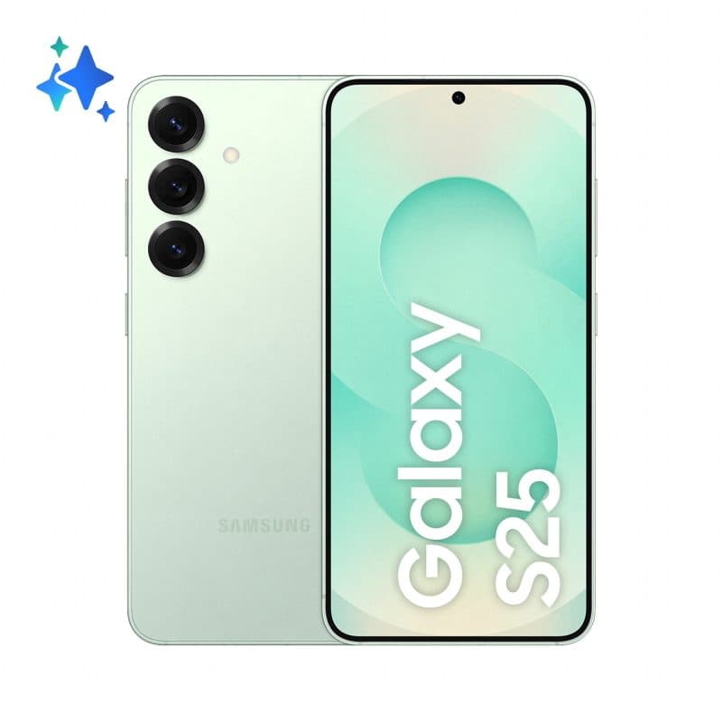 Smartphone 5G 15,8 cm (6.2 pollici) dual SIM Android 15 12GB/128GB 4000 mAh menta - Samsung Galaxy S25