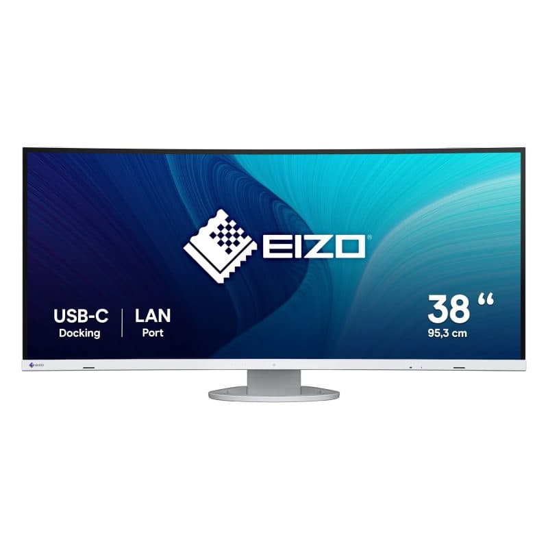 Monitor LED 37.5 pollici ultrawide Quad HD+ 3840 x 1600 pixel bianco - Eizo FlexScan EV3895-WT
