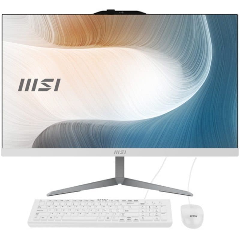 PC All-in-One 23.8 pollici Full HD Intel Core 5 120U 8GB RAM SSD 512GB Windows 11 Pro bianco - MSI Modern AM242 1M-1220EU