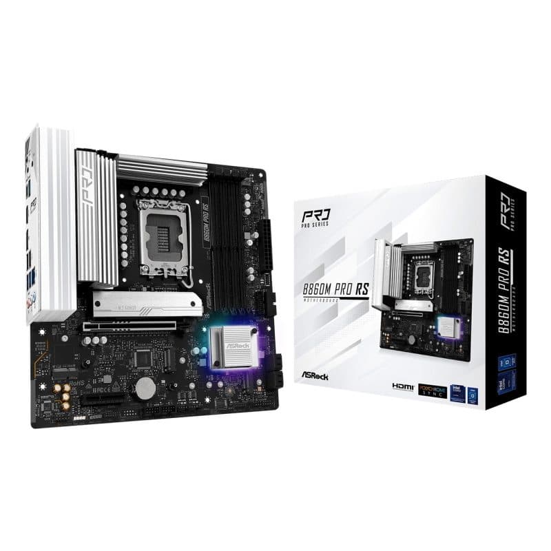 Scheda madre micro ATX socket LGA1851 chipset B860 USB-C 3.2 Gen 2x2 - ASRock B860M Pro RS