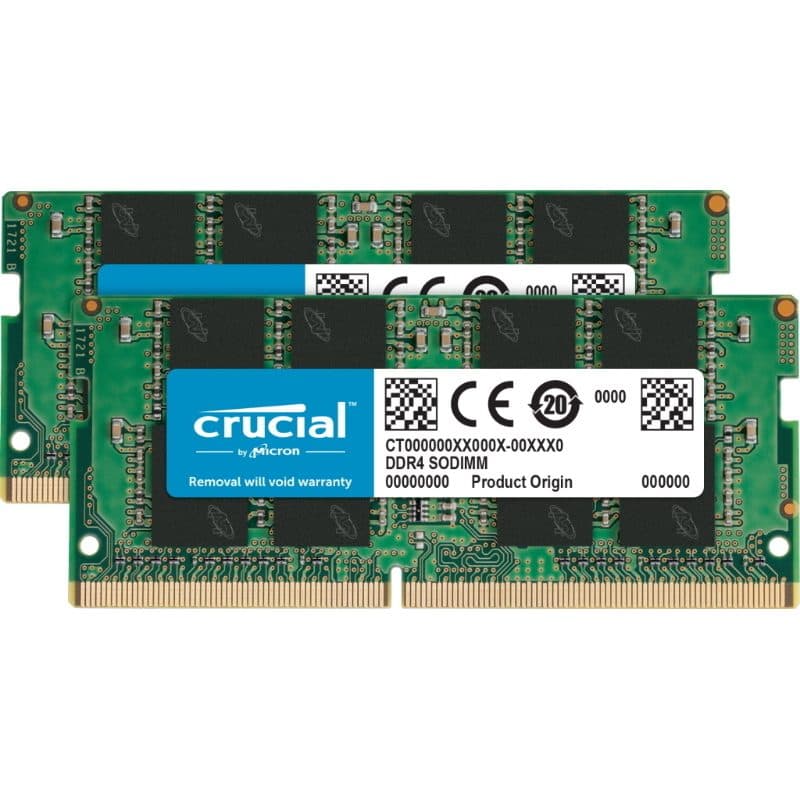 Memoria RAM DDR4 kit 32 GB (2 x 16 GB) SO-DIMM 260 pin - Crucial