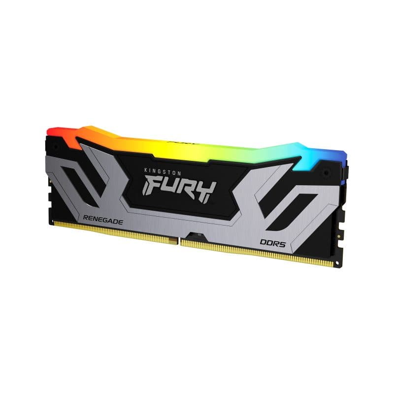 Memoria RAM 24GB DDR5 8400MT/s CL40 CUDIMM RGB XMP argento - Kingston Fury Renegade