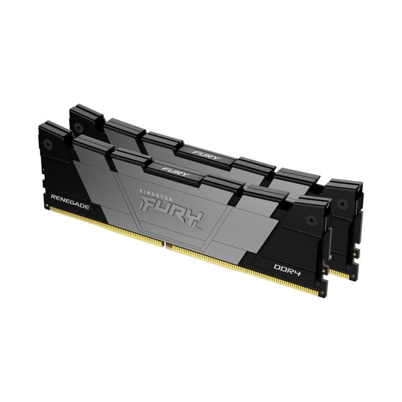 Memoria RAM DIMM kit da 2 64GB DDR4 3200 MT/s CL16 nero - Kingston Fury Renegade