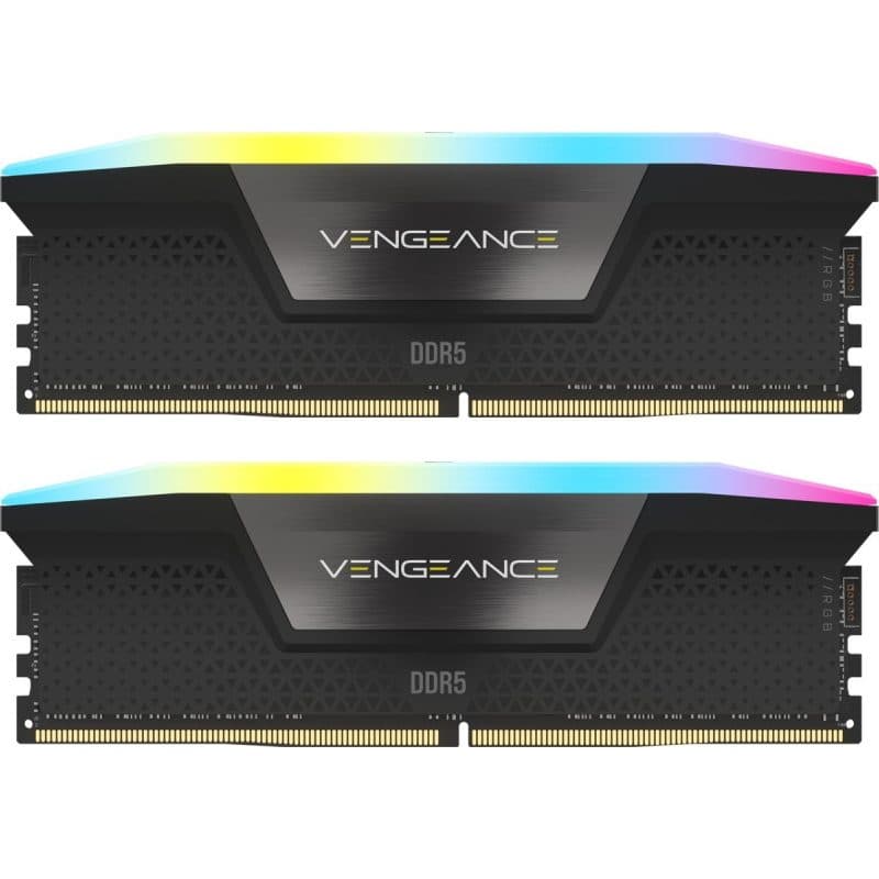 Memoria RAM 32 GB (2 x 16 GB) DDR5 6200 MHz - Corsair Vengeance RGB CMH32GX5M2B6200C36