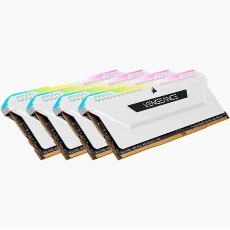 Memoria RAM 64 GB (4 x 16 GB) DDR4 3200 MHz - Corsair Vengeance RGB Pro CMH64GX4M4E3200C16W