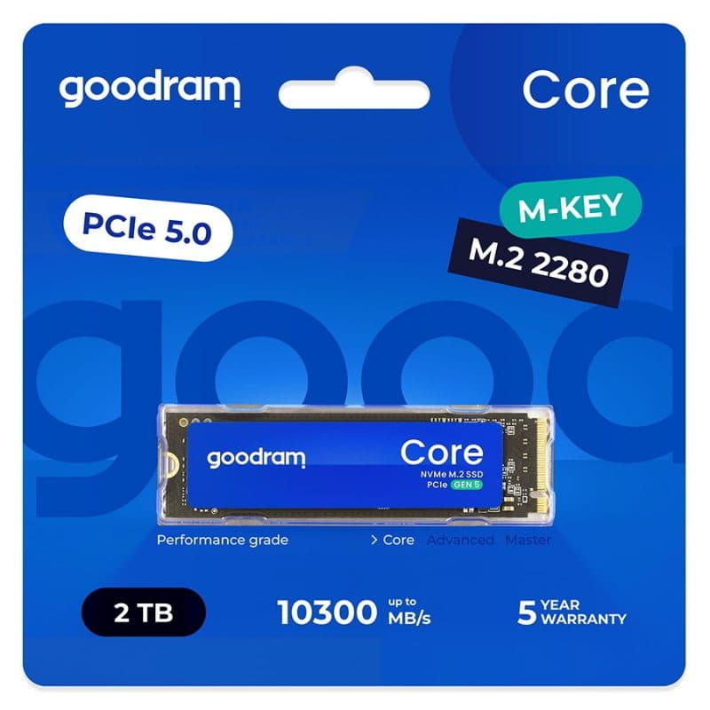 SSD M.2 NVMe 4 TB PCIe 5.0 10300 MB/s - Goodram Core