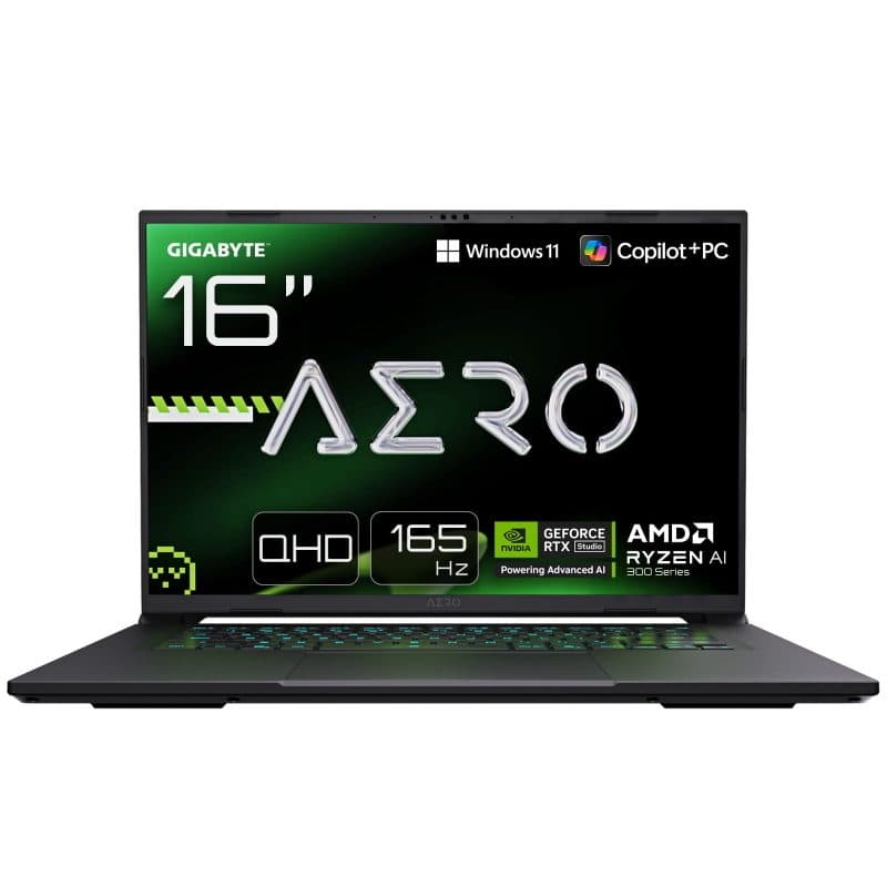Notebook Copilot+ PC AMD Ryzen AI 7 350 40,6 cm (16 pollici), tastiera QWERTZ - Gigabyte Aero X16 1VH93DEC64AH