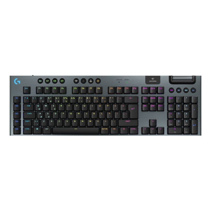 Tastiera gaming USB + RF wireless + Bluetooth QWERTY US International nero - Logitech G G915 X Lightspeed