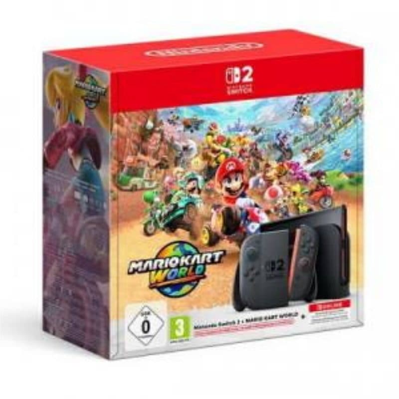 Switch 2 console black + mario kart world + nso 3 mesi - Nintendo