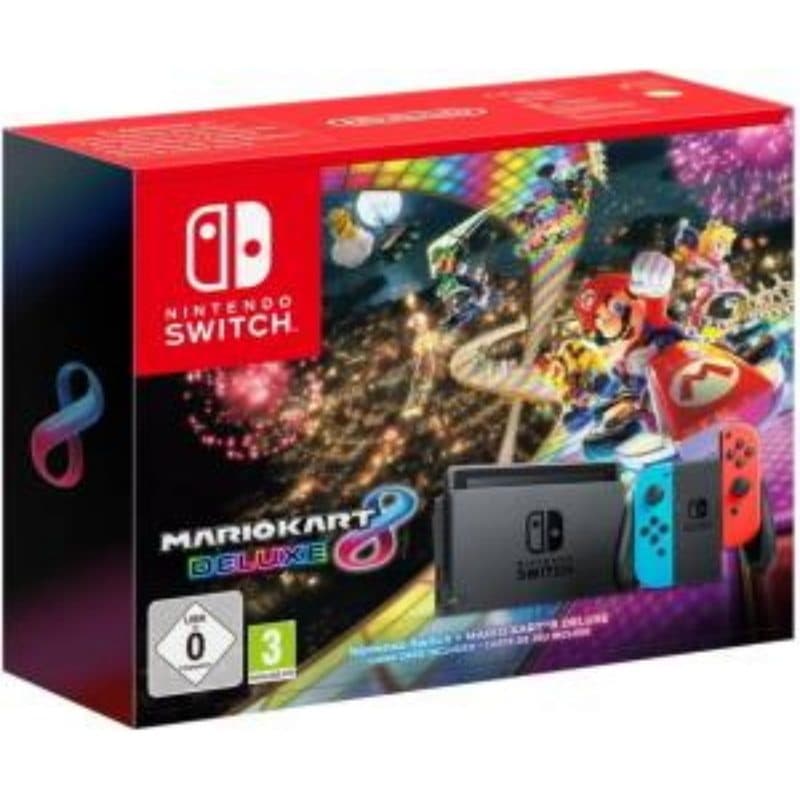 Switch console 1.1 neon blue/neon red + switch mario kart 8 deluxe - Nintendo
