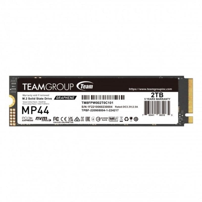 Team group mp44m.2 2 tb pci express 4.0 nvme