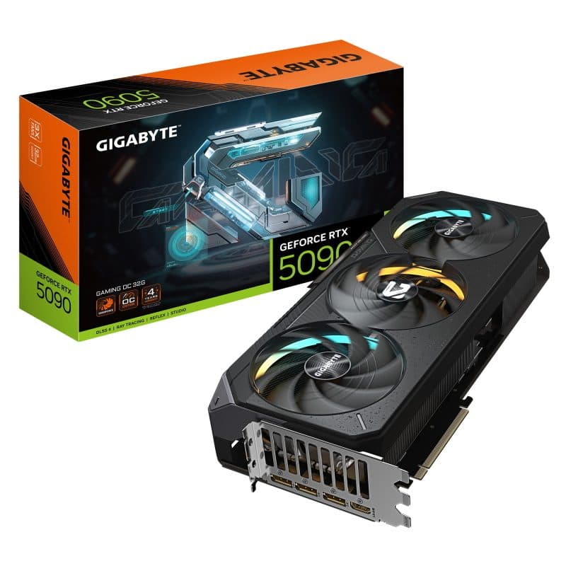 Gigabyte geforce rtx 5090 gaming oc 32g scheda grafica - 32gb gddr7, 512 bit, pci-e 5.0, 2550mhz core clock, 3 x dp 2.1a, 1 x