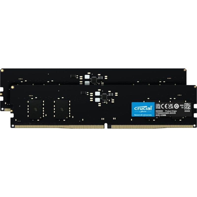 Crucial ct2k8g56c46u5 memoria 16 gb 2 x 8 gb ddr5 5600 mhz data integrity check (verifica integrità dati)