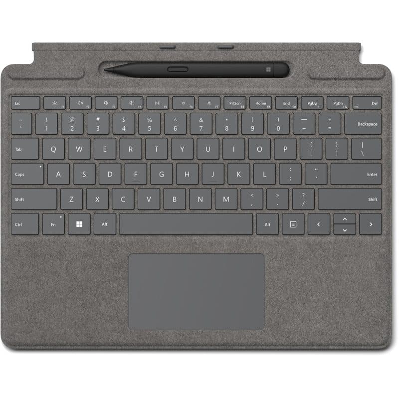 Microsoft surface pro signature keyboard w/ slim pen 2 svizzere microsoft cover port platino