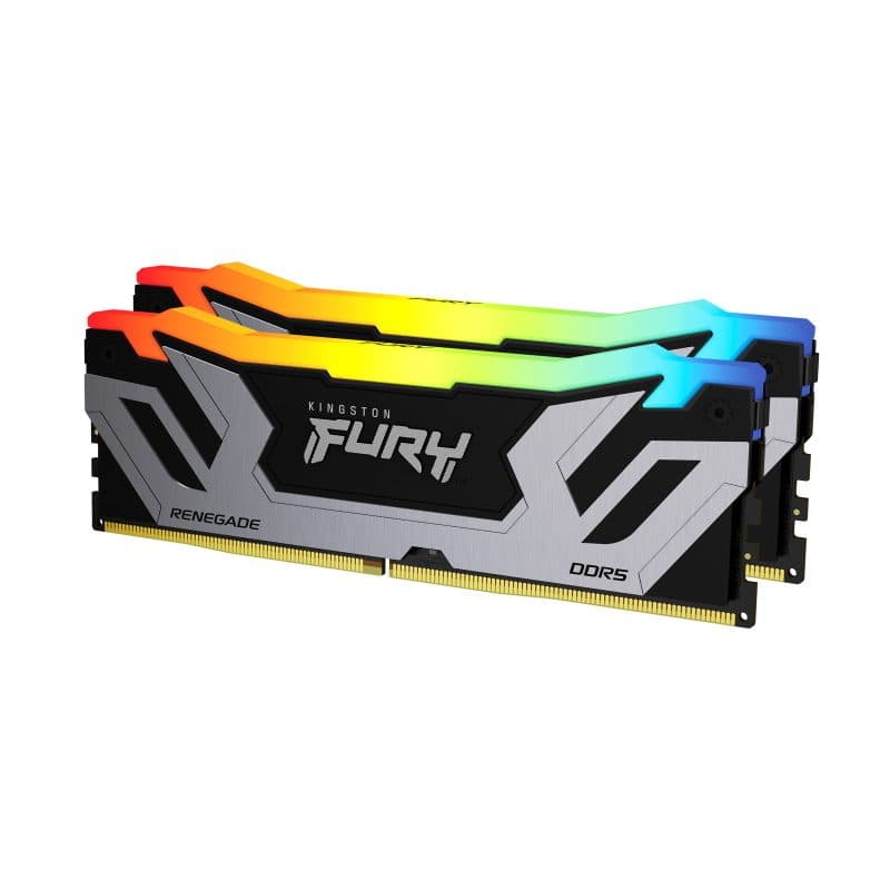 Kingston technology fury 48gb 8400m/s ddr5 cl40 cudimm (kit da 2) renegade rgb silver xmp
