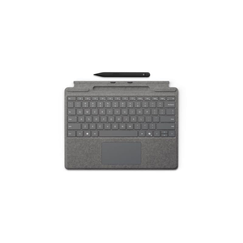 Microsoft surface pro keyboard with slim pen qwertz tedesco microsoft cover port platino