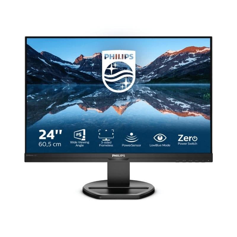 Monitor LED 24 pollici WUXGA 1920 x 1200 75Hz 4ms HDMI DVI-D VGA DisplayPort - Philips 240B9/00