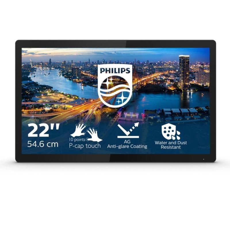 Monitor touch 21.5 pollici LED IPS Full HD 1920x1080 tempo di risposta 4 ms - Philips 222B1TFL/00
