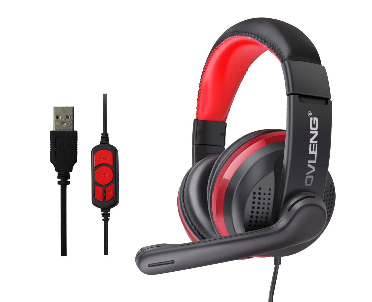 USB headphone with microphone - Ovleng GT 91