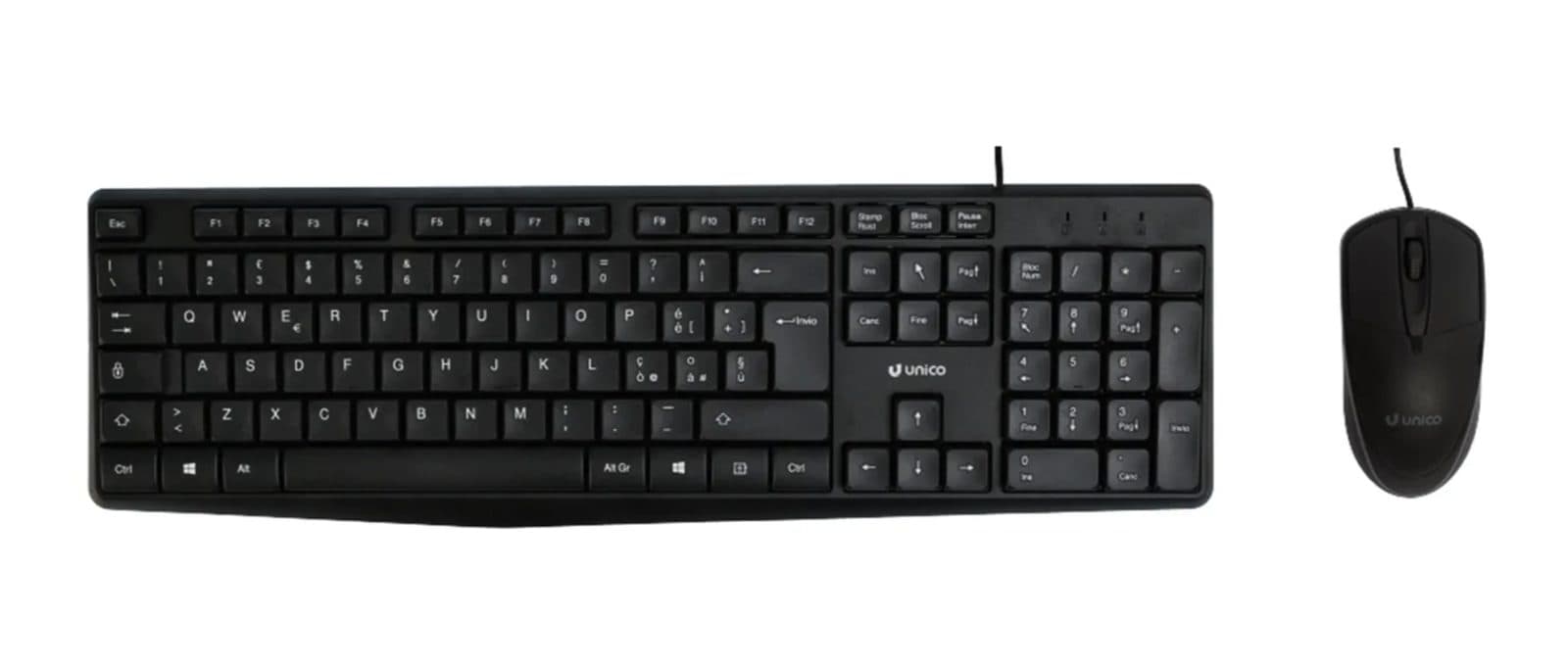 Keyboard Kit and Wired Mouse - Unique KB 2585