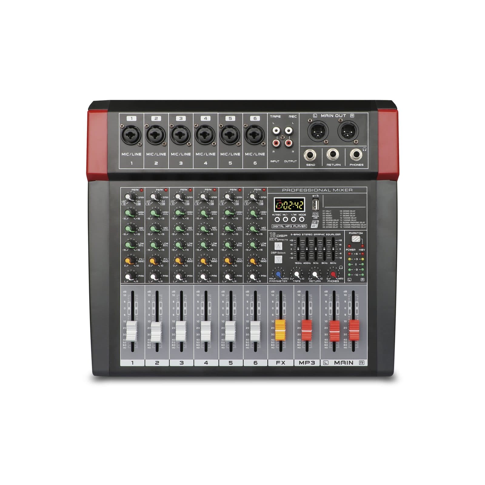 Microphone mixer 8 channels - Glemm MXP 8 C