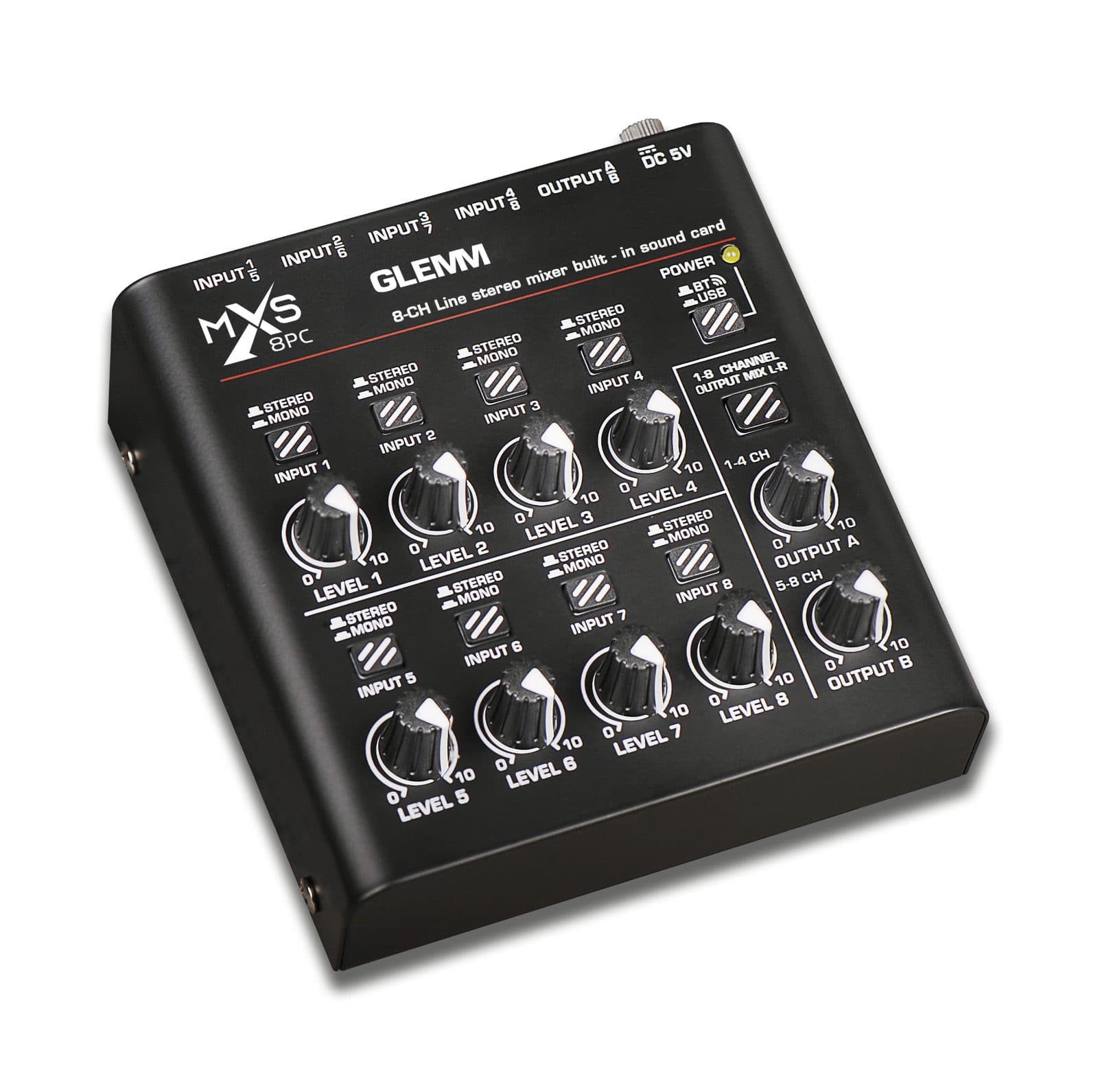 Mixer for musical instruments - Glemm MXS 8 PC
