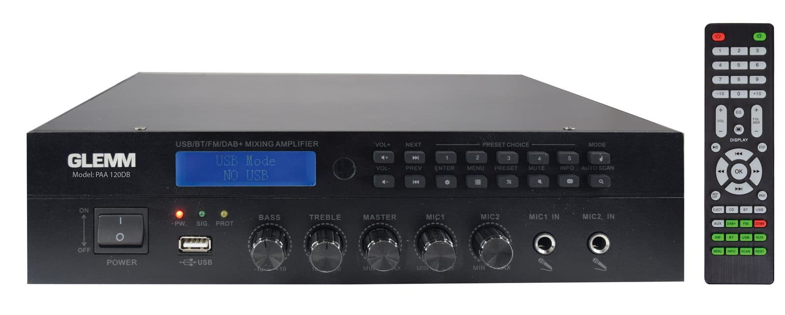 Amplificatore 120W DAB - Glemm PAA 120DB