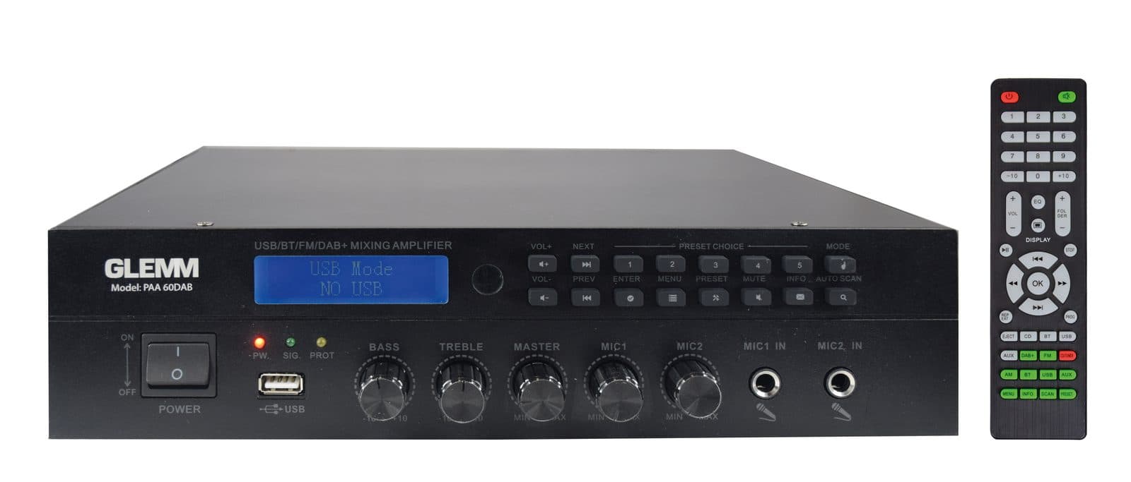 60 W DAB amplifier - Glemm PAA 60 DAB
