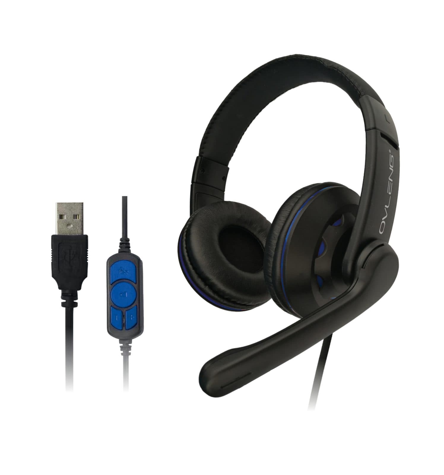 USB gaming headset - Ovleng Q 5 BL