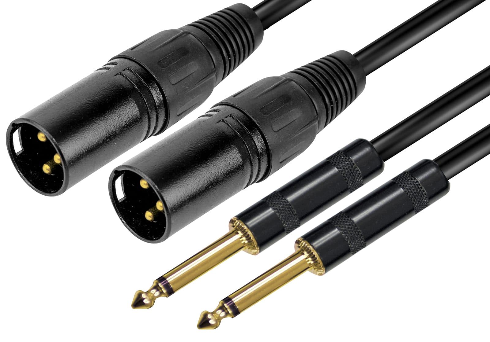 2 x XLR M / 2 x 6.3 mm jack mono - 3 m - RDM RDM C 103