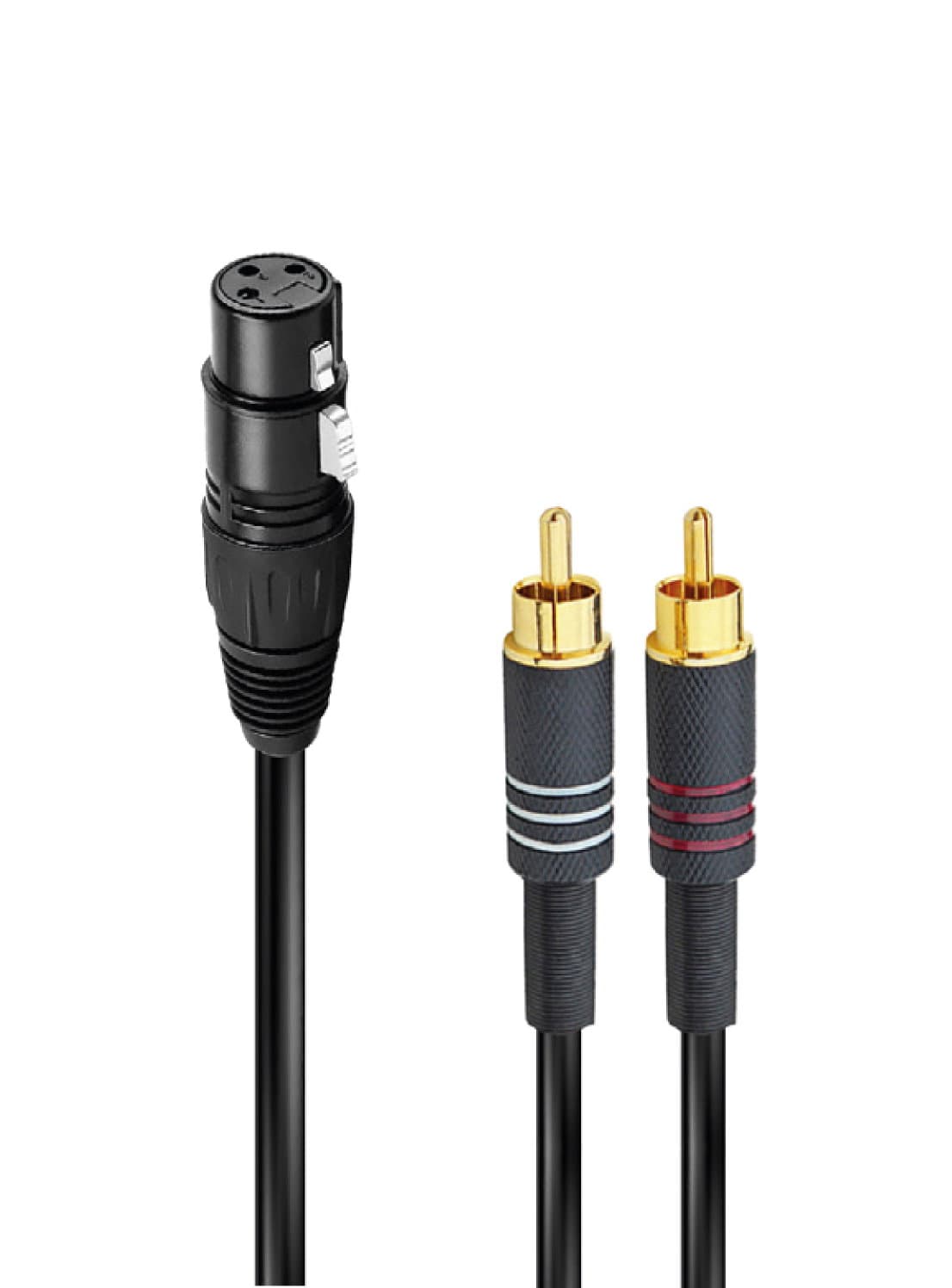 XRL audio cable f a 2 RCA m 1.5 m - RDM Rdem C 141 - 5