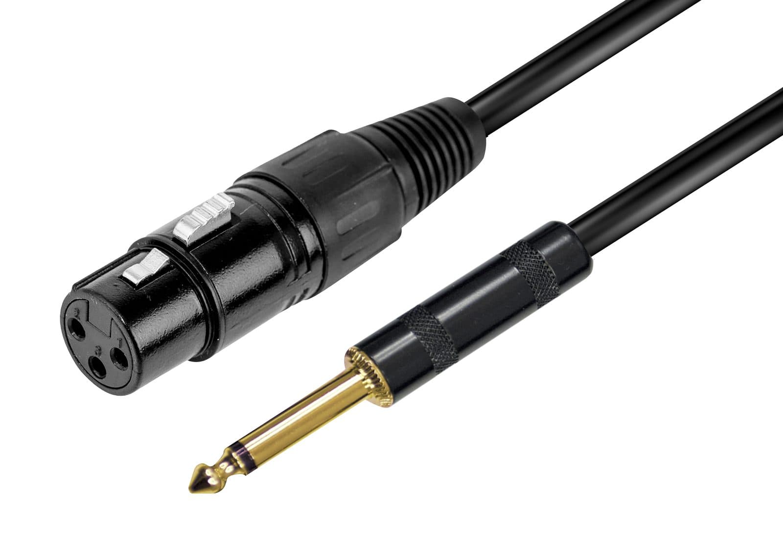 XLR cable F / Jack 6.3 mm mono - 6 m - RDM Rdem C 76