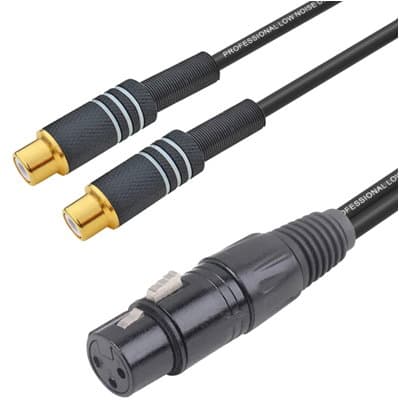 XLR F dual RCA F audio splitter - RDM RDM CL 34