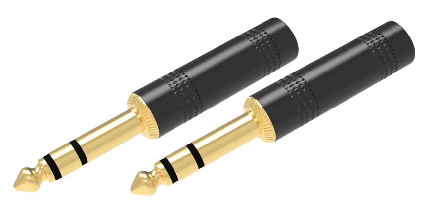 Pair of jack 6.3 mm stereo connectors - Ridem RDM CN 7