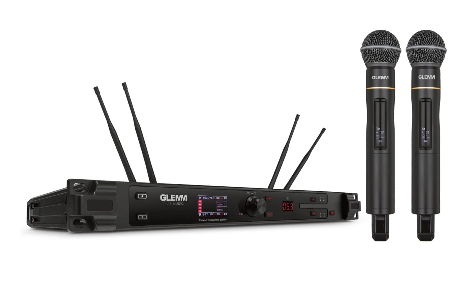 Double microphone - Glemm SET 7925 PC